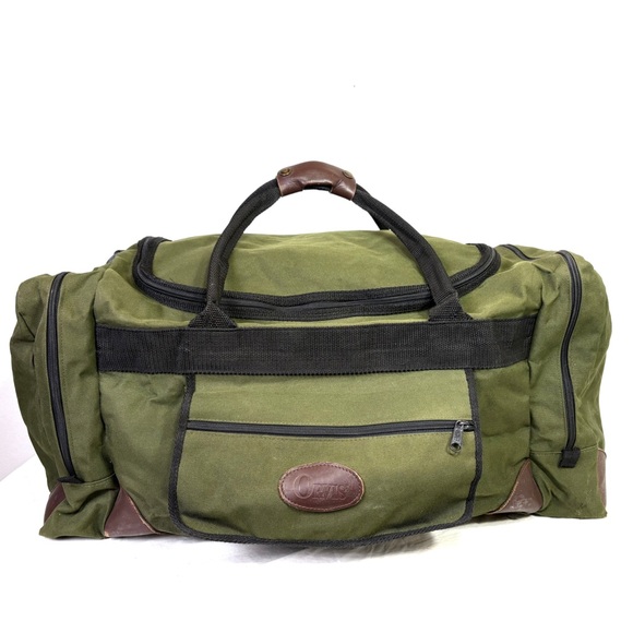 Orvis Other - ORVIS Large Canvas Leather Duffel Duffle Bag *flaw*